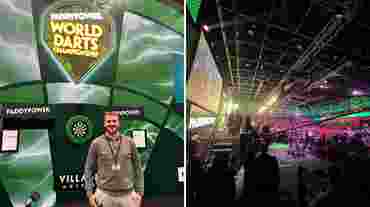  sports media students gain work experience at PDC World Darts Championships